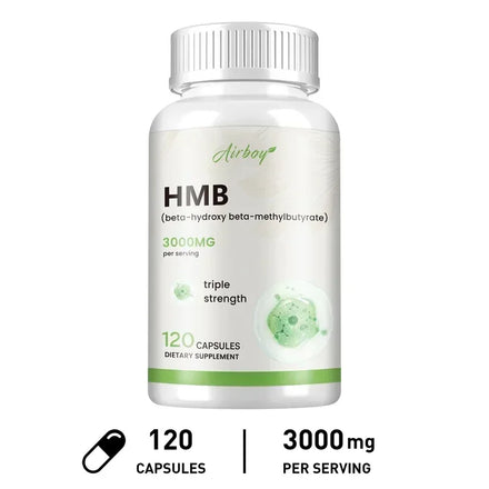 HMB Supplementation - Improves Exercise Intensity and Endurance, Promotes Blood Circulation, Muscle Growth and Reduces Injuries