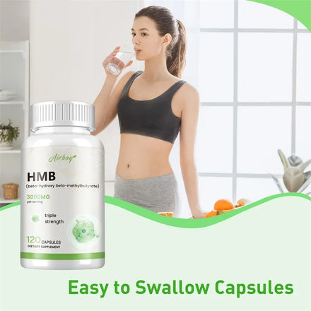 HMB Supplementation - Improves Exercise Intensity and Endurance, Promotes Blood Circulation, Muscle Growth and Reduces Injuries