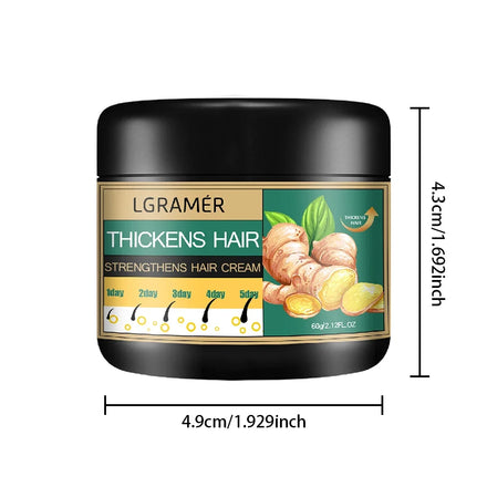 Hair Growth Cream Ginger Alopecia Regrowth Repairing Prevent Hair Loss Baldness Treatment Dense Strengthener Hair Care Products