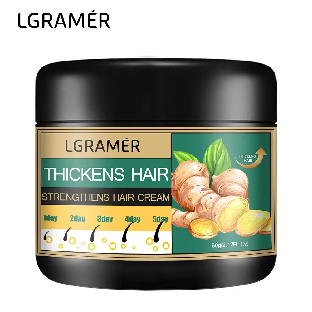 Hair Growth Cream Ginger Alopecia Regrowth Repairing Prevent Hair Loss Baldness Treatment Dense Strengthener Hair Care Products
