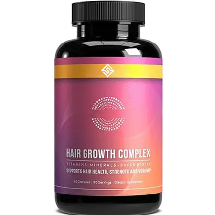 Hair Growth Vitamin -60 Capsules, A Natural Thickening Product Containing Biotin And Zinc - Hair Supplement