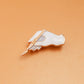 Hanreshe White Gloves with Scalpel Surgical Brooch Pins Enamel Lapel Badge Medical Jewelry for Surgeon Doctor Nurse