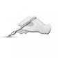 Hanreshe White Gloves with Scalpel Surgical Brooch Pins Enamel Lapel Badge Medical Jewelry for Surgeon Doctor Nurse