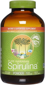 Hawaii, Pure Hawaiian Spirulina Powder, Vegan, Supports Immune System, Heart, Cells and Energy, 16 Ounce in Pakistan