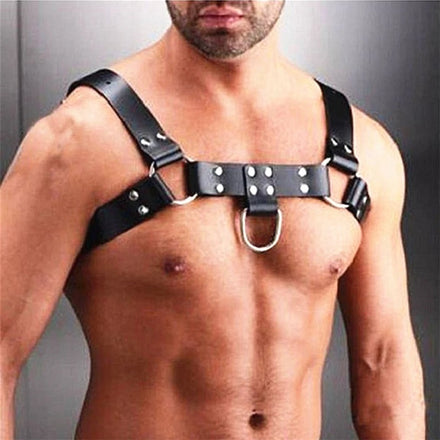 Fetish Men Leather Gay Sexy Leather Suspenders Harness BDSM Gay Sex Harness Belts Sexual Body Bondage Straps Punk Rave Cotumes