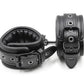 Black Leather Bdsm Bondage Set 3pcs Restraints Collars Ankle Cuff Handcuffs For Sex Bondage Set Sex Toys For Women Adults