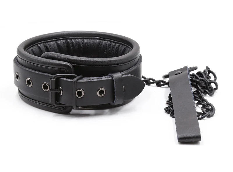 Black Genuine Leather Bdsm Bondage Set 3pcs Restraints Collars Ankle Cuff Handcuffs For Sex Bondage Set Sex Toys For Adults