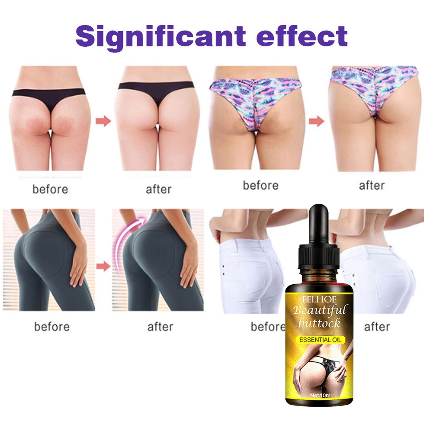 Hip Lift Enlargement Pure Natural Oil For Buttocks Up Massage Oil Body Care Essential Oil Butt Increased Sexy Nice Buttocks 30ml