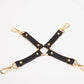 High End Custom Genuine Leather BDSM For Couple Women Men Bondage Accessories Adults Games Products Cross Handcuffs