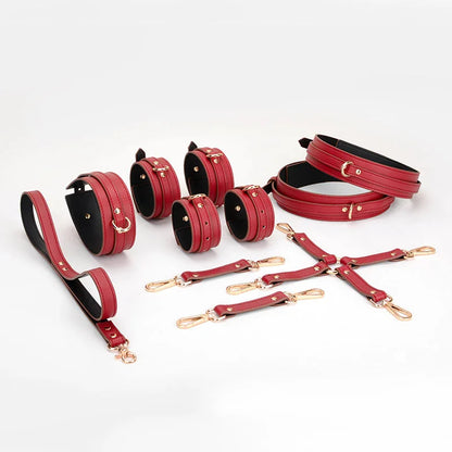 High End Custom Genuine Leather BDSM For Couple Women Men Bondage Accessories Adults Games Products Cross Handcuffs