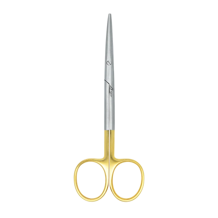 High Quality Mayo Metzenbaum Scissors Tissue Dissecting Scissors Str Cvd Silver Gold Handle 12.5-23cm