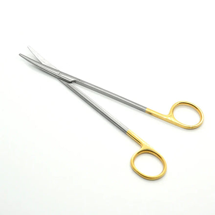 High Quality Mayo Metzenbaum Scissors Tissue Dissecting Scissors Str Cvd Silver Gold Handle 12.5-23cm