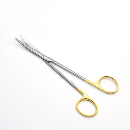 High Quality Mayo Metzenbaum Scissors Tissue Dissecting Scissors Str Cvd Silver Gold Handle 12.5-23cm