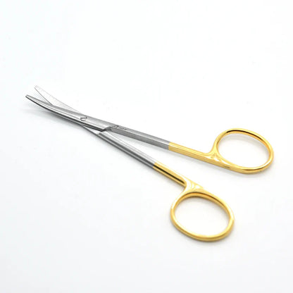 High Quality Mayo Metzenbaum Scissors Tissue Dissecting Scissors Str Cvd Silver Gold Handle 12.5-23cm