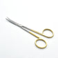High Quality Mayo Metzenbaum Scissors Tissue Dissecting Scissors Str Cvd Silver Gold Handle 12.5-23cm