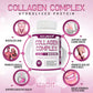 Hydrolyzed Collagen Peptides + Protein Supports Hair, Skin, Nails, Joints & Bones - Contains Type 5, I, II, III, V, X - Non-GMO