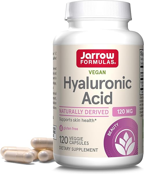 Jarrow Formulas Hyaluronic Acid 120 mg, Dietary Supplement, Skin Health Support, 120 Veggie Capsules, Up To 60 Day Supply in Pakistan in Pakistan