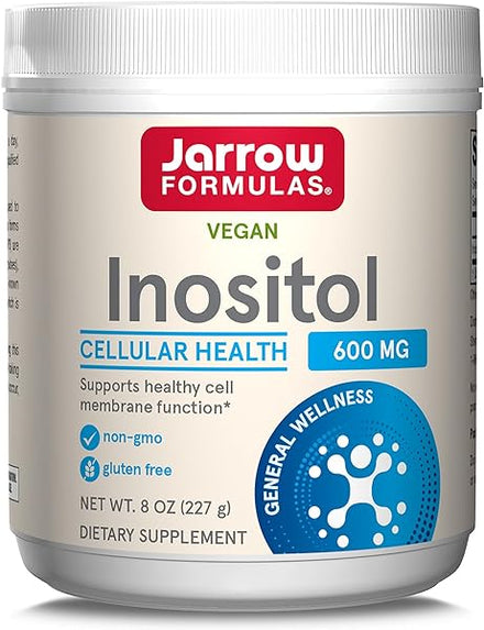 Jarrow Formulas Inositol 600 mg, Dietary Supplement for Cellular Health Support, 8 oz Powder, Approximately 378 Day Supply in Pakistan