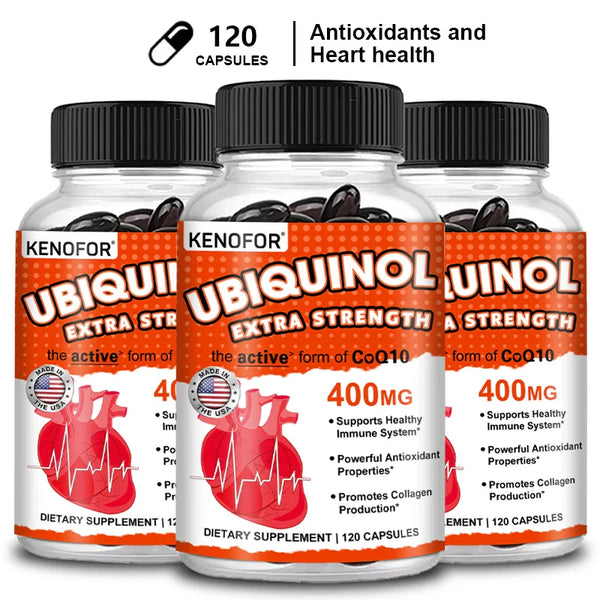 KENOFOR Ubiquinol CoQ10 400 mg Softgel Antioxidant - Superior Absorption, Active Form Immune and Skin Support in Pakistan