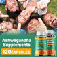KSM-66 Ashwagandha Supplement - Relieve Stress, Improve Sleep, Support Brain Health, Muscle and Strength, Boost Immunity