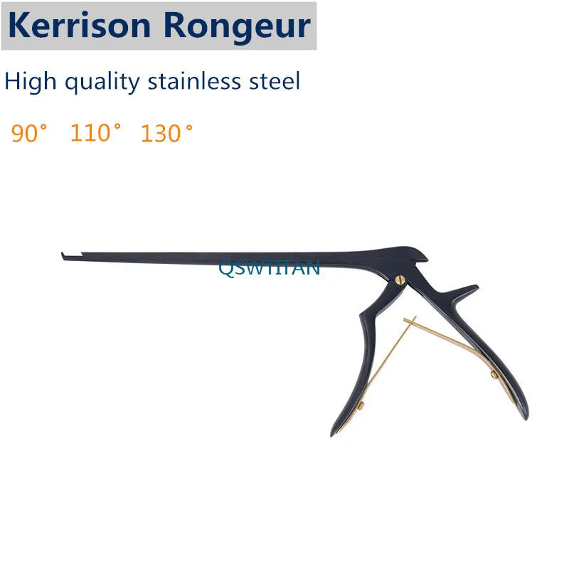 Kerrison Rongeur in Black long Veterinary orthopedics instrument