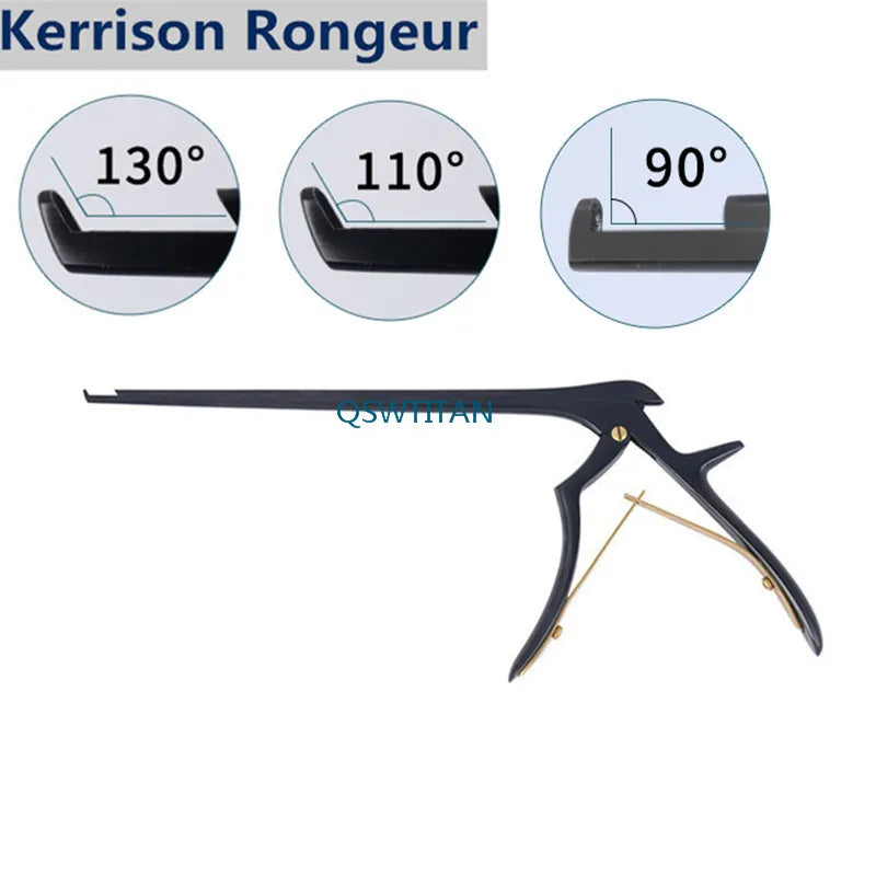 Kerrison Rongeur in Black long Veterinary orthopedics instrument
