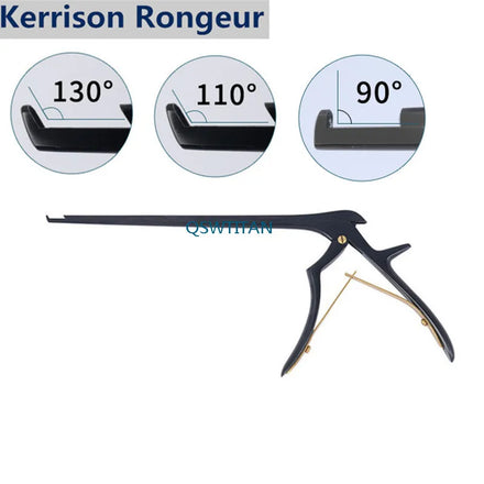 Kerrison Rongeur in Black long Veterinary orthopedics instrument