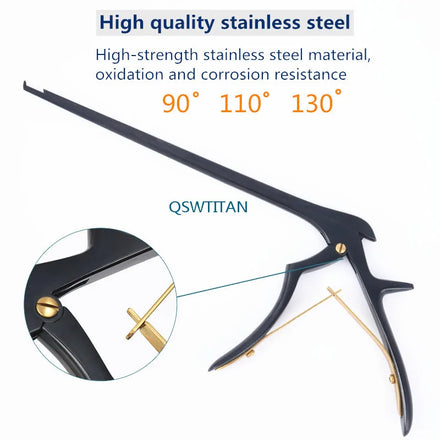Kerrison Rongeur in Black long Veterinary orthopedics instrument