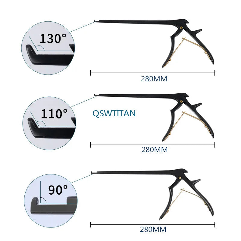Kerrison Rongeur in Black long Veterinary orthopedics instrument