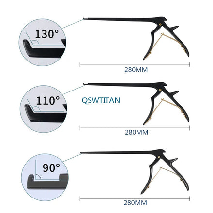 Kerrison Rongeur in Black long Veterinary orthopedics instrument