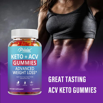 Keto ACV Gummies, Keto for Weight Loss Burners Work Fast, Keto + ACV Appetite Apple Cider Vinegar Supplement (60 Gummies)
