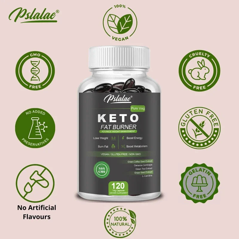 Keto Capsules - Weight Management Supplement, Boosts Metabolism, Supports Energy and Focus