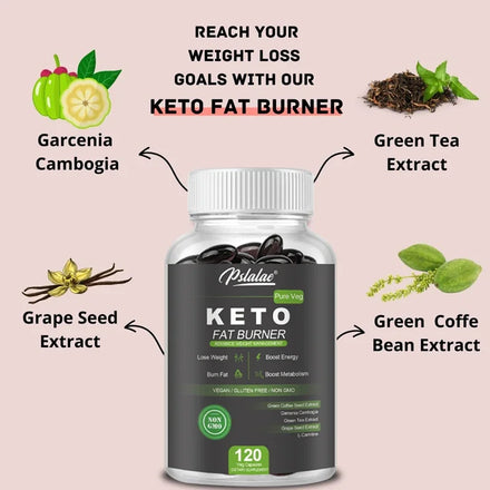 Keto Capsules - Weight Management Supplement, Boosts Metabolism, Supports Energy and Focus