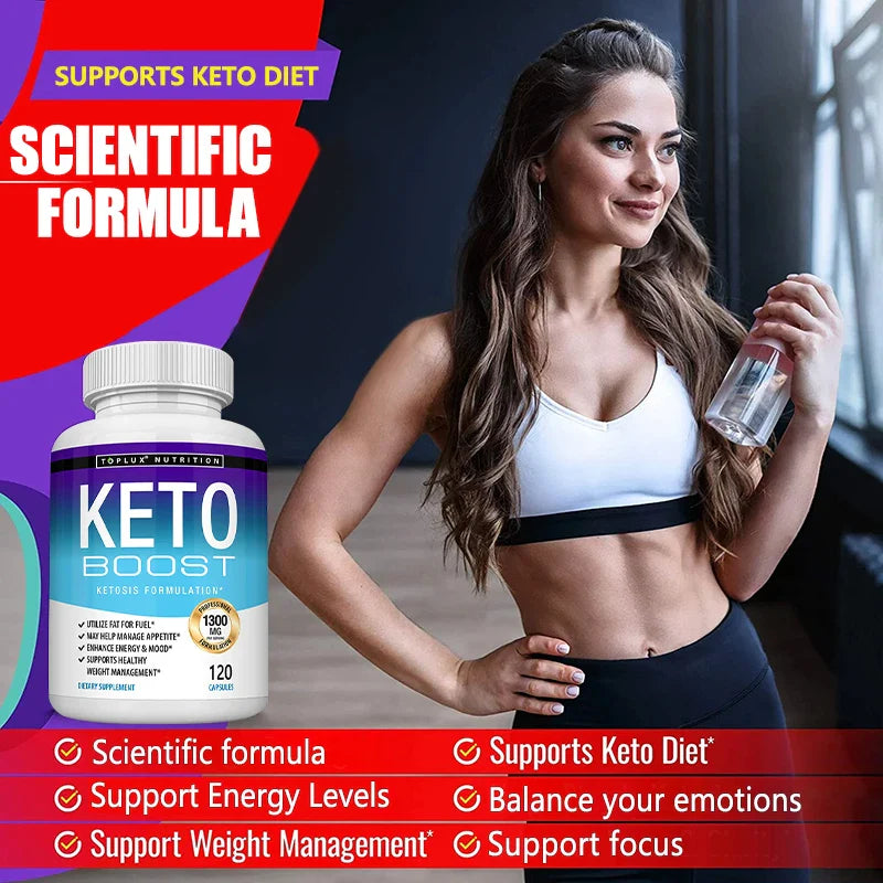 Ketone Capsules - Helps with Healthy Weight Management, Replenishes Energy Levels, Improves Athletic Performance, Burns Fat