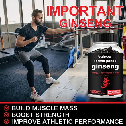 Korean Red Ginseng - Powerful Ginsenosides for Energy, Focus, Performance, Endurance & Immunity | Korean Red Ginseng Supplements