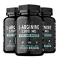 L-Arginine 3000mg - Supports Muscle Growth, Vascular Function, Boosts Energy, Improves Endurance, and Promotes Blood Circulation