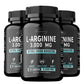 L-Arginine 3000mg - Supports Muscle Growth, Vascular Function, Boosts Energy, Improves Endurance, and Promotes Blood Circulation