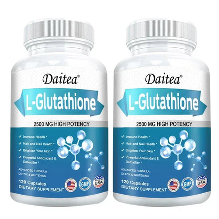 L-Glutathione Capsules Powerful Antioxidant Anti-Aging Whitening Reduce Wrinkles Beauty Care Skin, Hair & Nail Health Support