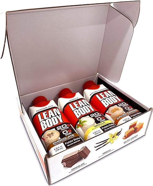Lean Body Triple Taster Pack |On-The-Go Whey Blend Protein Shake, Zero Sugar, Gluten Free, Enriched with 22 Vitamins & Minerals 8.45Fl Oz (Pack of 3) in Pakistan in Pakistan