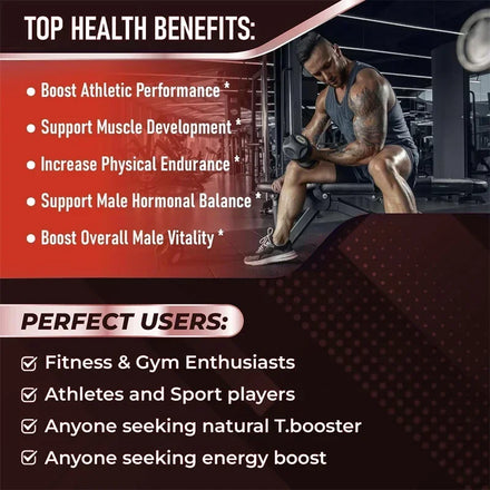 Lean Muscle Growth and Premium Mass, Replenishes Endurance, Energy and Vitality-Men's Energy Supplement