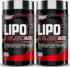 Lipo-6 Black Ultra Concentrate | Thermogenic Fat Burner Supplement, Increase Weight Loss, Energy & Intense Focus | 120 Diet Pills in Pakistan