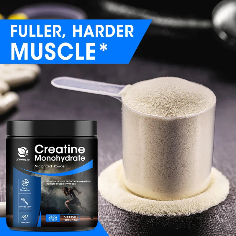 Lukaree Creatine Supplements Monohydrate for Muscle Growth Endurance and Energy Support Boost Athletic Performance Muscle Man