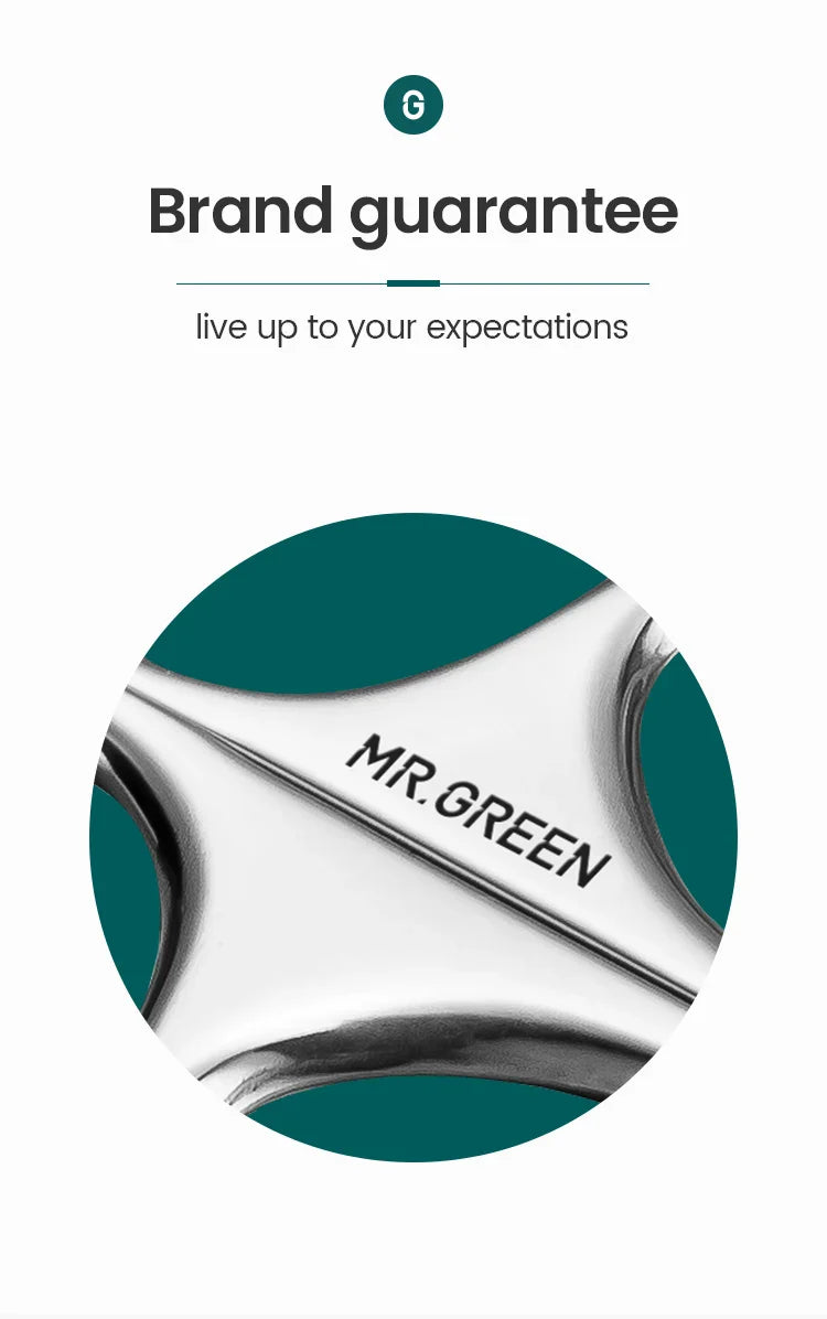 MR.GREEN Eyebrow Scissors Curved Blade Cuticle Scissors Professional Stainless Steel Manicure Trimmer Hair Remover Tool