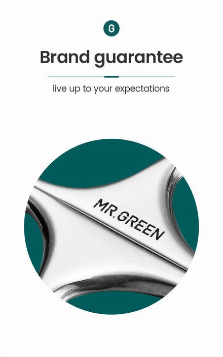 MR.GREEN Eyebrow Scissors Curved Blade Cuticle Scissors Professional Stainless Steel Manicure Trimmer Hair Remover Tool