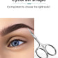 MR.GREEN Eyebrow Scissors Curved Blade Cuticle Scissors Professional Stainless Steel Manicure Trimmer Hair Remover Tool