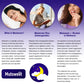 MUTSWEET Naturally Sourced Ingredients Melatonin Capsules with Ashwagandha Herbal Supplement with Vegan Valerian Root Vitamin D