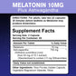 MUTSWEET Naturally Sourced Ingredients Melatonin Capsules with Ashwagandha Herbal Supplement with Vegan Valerian Root Vitamin D