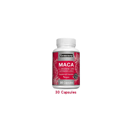 Maca Root Capsules - Natural Energy Supplement, Supports Athletic Performance and Motivation, Builds Muscle and Strengthens