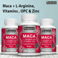 Maca Root Capsules - Natural Energy Supplement, Supports Athletic Performance and Motivation, Builds Muscle and Strengthens