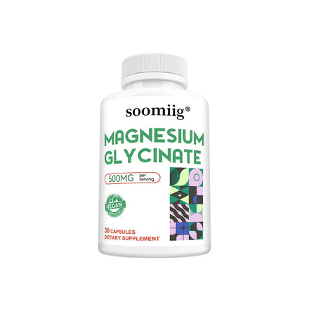 Magnesium Glycinate Capsules - Support Muscle, Bone, Cardiovascular Health Mineral Supplement, Helps with Stress, Natural Sleep